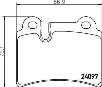 Kit pastiglie freno HELLA 8DB 355 011-861