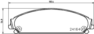 Kit pastiglie freno HELLA 8DB 355 011-891