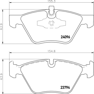 Kit pastiglie freno HELLA 8DB 355 011-941