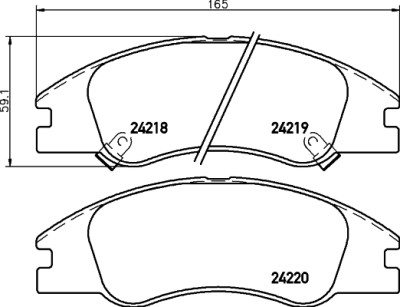 Kit pastiglie freno HELLA 8DB 355 012-041