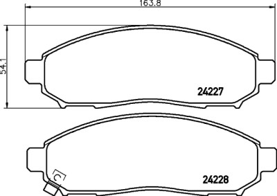 Kit pastiglie freno HELLA 8DB 355 012-071