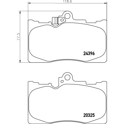 Kit pastiglie freno HELLA 8DB 355 012-121