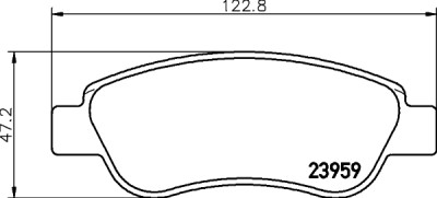 Kit pastiglie freno HELLA 8DB 355 012-141