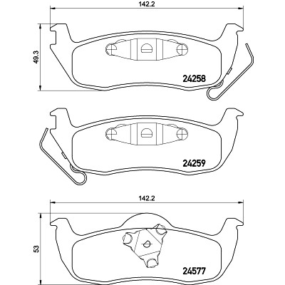 Kit pastiglie freno HELLA 8DB 355 012-181