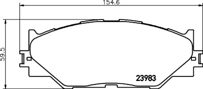 Set di pastiglie freno HELLA 8DB 355 012-241