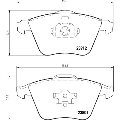 Kit pastiglie freno HELLA 8DB 355 012-281