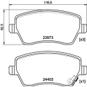 Kit pastiglie freno HELLA 8DB 355 012-301