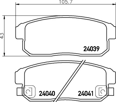 Kit pastiglie freno HELLA 8DB 355 012-331