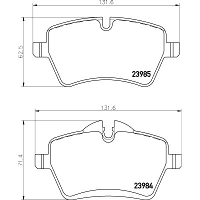 Set di pastiglie freno HELLA 8DB 355 012-341