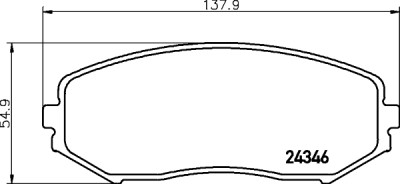 Kit pastiglie freno HELLA 8DB 355 012-351