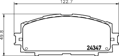 Set di pastiglie freno HELLA 8DB 355 012-361