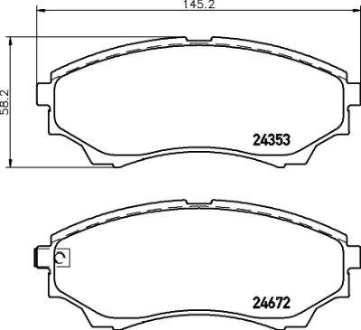 Kit pastiglie freno HELLA 8DB 355 012-381