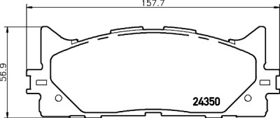 Set di pastiglie freno HELLA 8DB 355 012-401