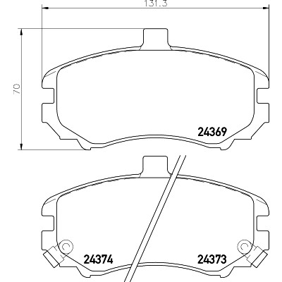 Kit pastiglie freno HELLA 8DB 355 012-471