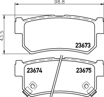 Set di pastiglie freno HELLA 8DB 355 012-501