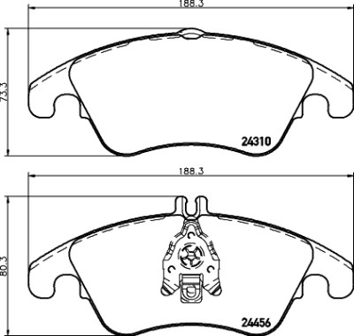 Kit pastiglie freno HELLA 8DB 355 012-621
