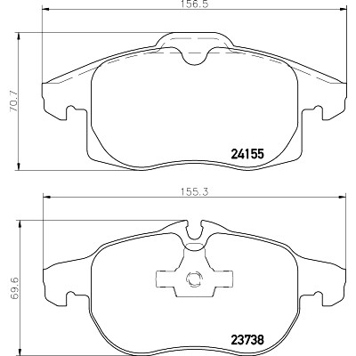 Kit pastiglie freno HELLA 8DB 355 012-681