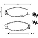 Kit pastiglie freno HELLA 8DB 355 012-711