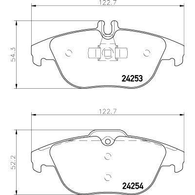 Kit pastiglie freno HELLA 8DB 355 012-741