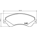 Kit pastiglie freno HELLA 8DB 355 012-771