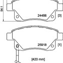Kit pastiglie freno HELLA 8DB 355 012-781