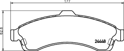 Set di pastiglie freno HELLA 8DB 355 012-811