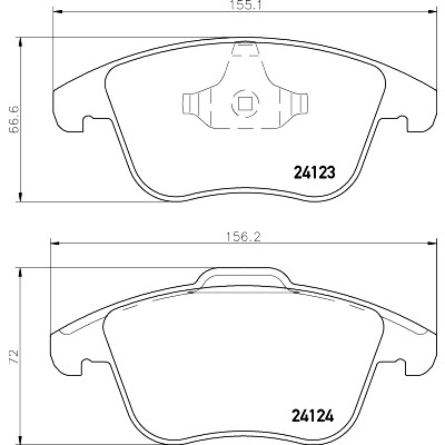 Kit pastiglie freno HELLA 8DB 355 012-891