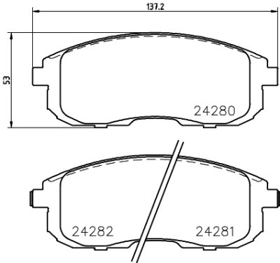 Kit pastiglie freno HELLA 8DB 355 012-901