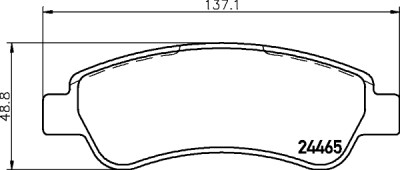 Kit pastiglie freno HELLA 8DB 355 012-911