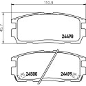 Kit pastiglie freno HELLA 8DB 355 012-951