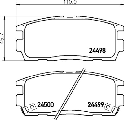 Kit pastiglie freno HELLA 8DB 355 012-951