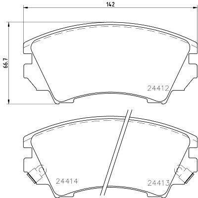 Kit pastiglie freno HELLA 8DB 355 013-041