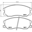 Kit pastiglie freno HELLA 8DB 355 013-121