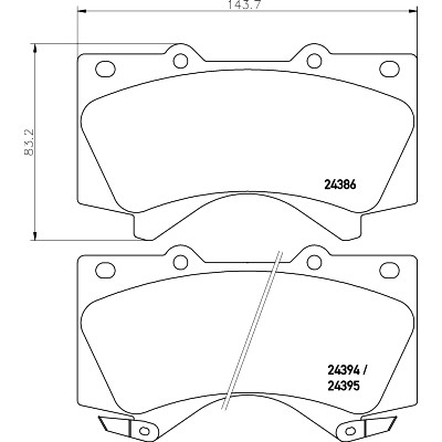 Set di pastiglie freno HELLA 8DB 355 013-151
