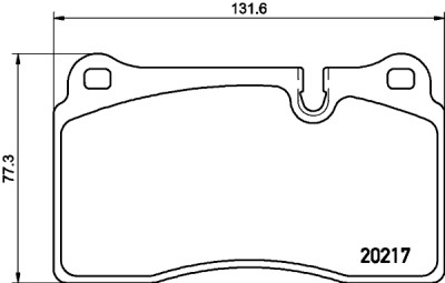 Set di pastiglie freno HELLA 8DB 355 013-201
