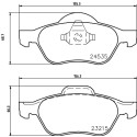 Set di pastiglie freno HELLA 8DB 355 013-271