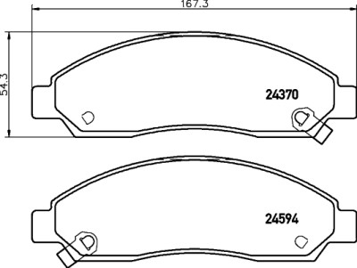 Kit pastiglie freno HELLA 8DB 355 013-291