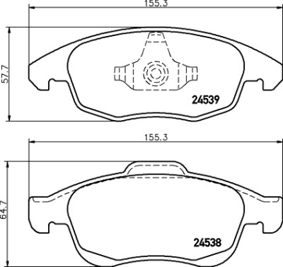 Kit pastiglie freno HELLA 8DB 355 013-341