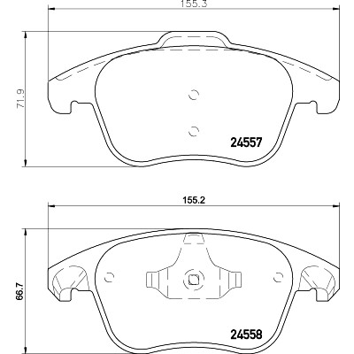 Kit pastiglie freno HELLA 8DB 355 013-351