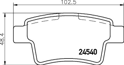 Set di pastiglie freno HELLA 8DB 355 013-361