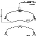 Kit pastiglie freno HELLA 8DB 355 013-411