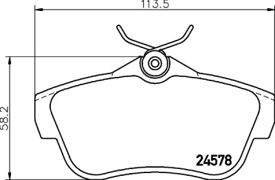 Kit pastiglie freno HELLA 8DB 355 013-421