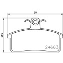 Kit pastiglie freno HELLA 8DB 355 013-451