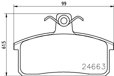 Kit pastiglie freno HELLA 8DB 355 013-451