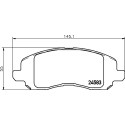 Kit pastiglie freno HELLA 8DB 355 013-491