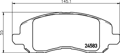 Kit pastiglie freno HELLA 8DB 355 013-491