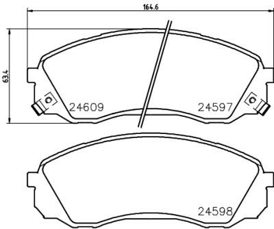 Kit pastiglie freno HELLA 8DB 355 013-541