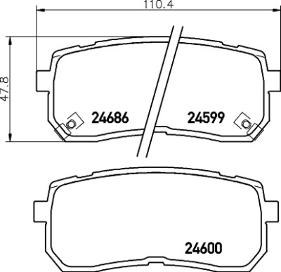 Kit pastiglie freno HELLA 8DB 355 013-551