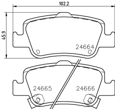 Set di pastiglie freno HELLA 8DB 355 013-571
