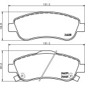Kit pastiglie freno HELLA 8DB 355 013-611